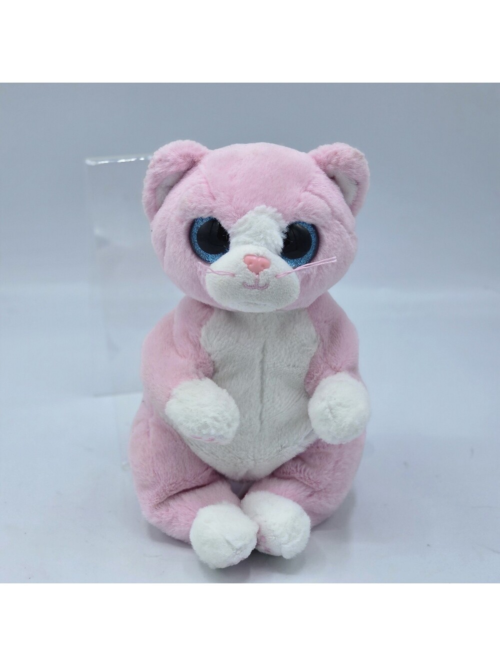 Ty Beanie Baby Bellies - LILLIBELLE the Pink Cat (8 Inch)